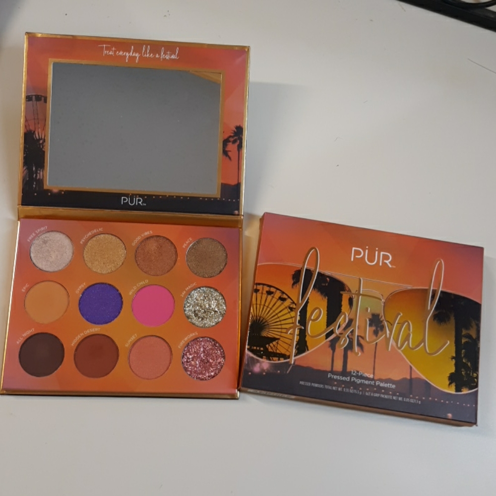 PUR Festival 12-Peice Pressed Pigment Palette